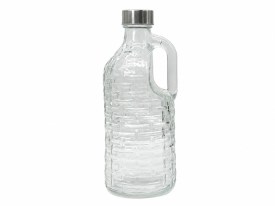 Botella vidrio con tapa a rosca